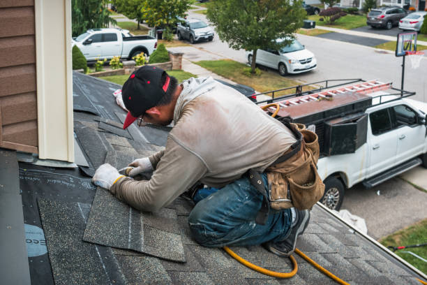 Professional Emergency Roof Repair technician working in Cummaquid, MA
